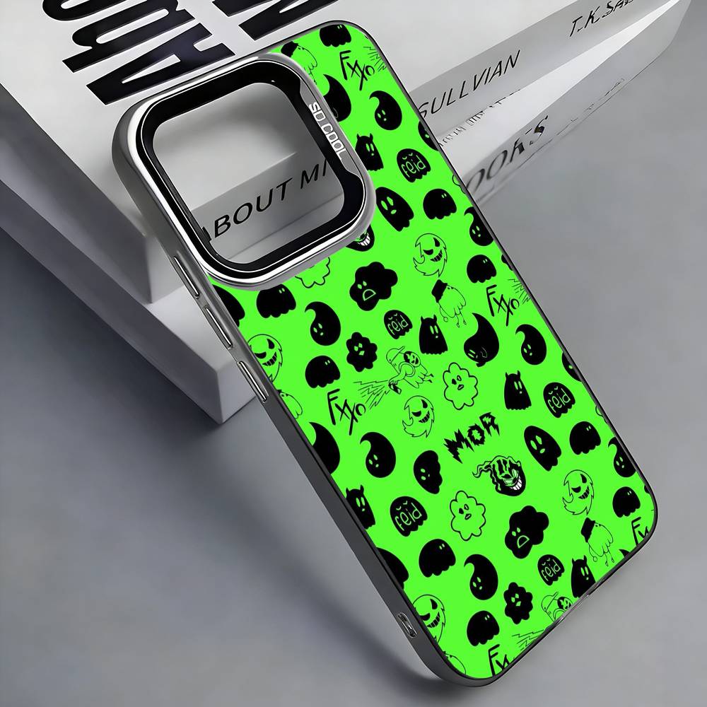 F-Feid Ferxxo SIXDO Singer Colorful Silver Back Phone Case For IPhone 17 16 15 14 13 12 11 Plus Pro Max Plus