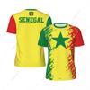 Exclusive Design Senegal Flag Grain 3D Printed Men For Running Bike Soccer Tennis Fitness Sports Tshirt Mesh Fans Short T-shirt