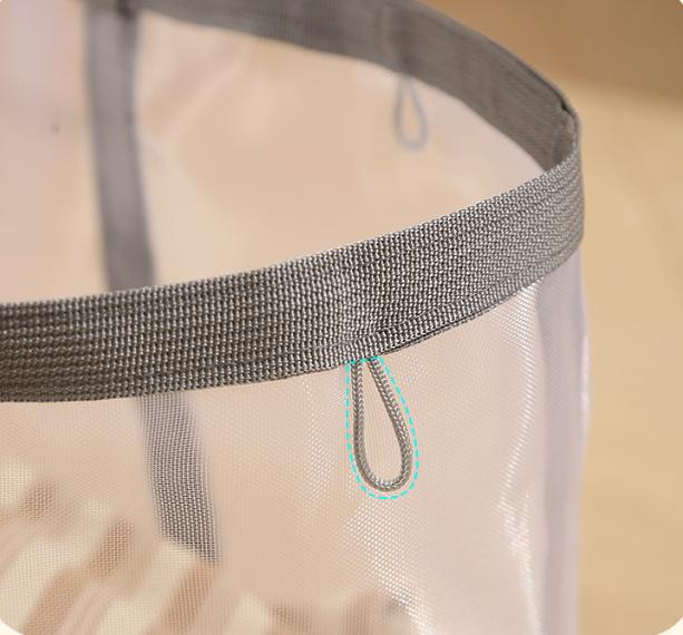 Laundry Hamper for Dorms & Homes Foldable Large-Capacity Mesh Laundry Basket For Dirty Clothes, Socks, and Underwear Storage