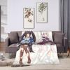 Nekopara Chocola Vanilla Blankets Fleece Textile Decor Anime Cartoon Portable Soft Throw Blankets for Bedding Outdoor Quilt