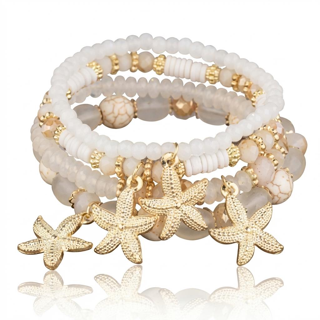 Bohemian Seed Bead Bracelet for Women Exquisite Beach Jewelry Handmade Summer Wristband Fashion Accessories