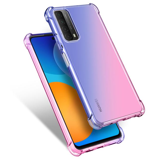 Colorful Soft Tpu Air Bag Case For P Smart 2021 2020 2019 P40 P30 Lite Anti -Knock Cell Phone Cover