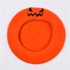 Vintage Plain Beret Cap For Women  French Artist  Chapeau Femme Wool Winter  Hats Solid Color Halloween Embroidery Pumpkin Hat