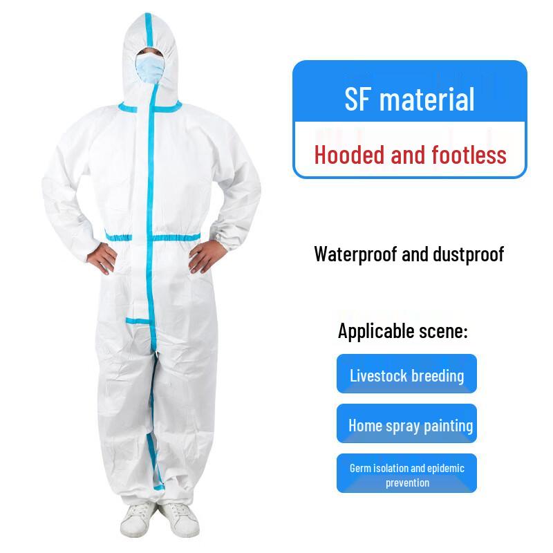 Cheng You Disposable Non-Woven Coverall Protective Suit XL