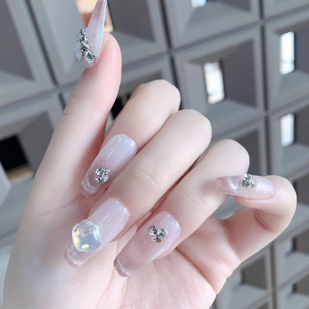 

Чистый ноготь Ручная работа Балетный патч Белый Простой Милый Накладной ноготь Свежий цветок XS