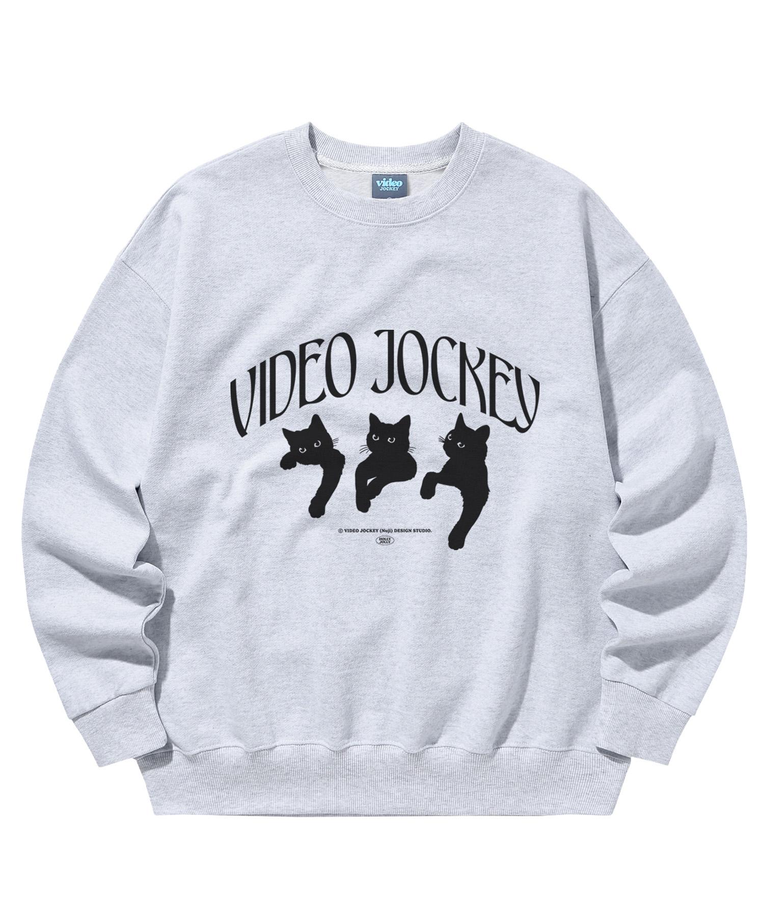 Video Jaki Nyangnyangnyang Sweatshirt [Gray] S