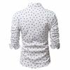 Polka Dot Star Printing  Dress Shirt for Men's Button Down Long Sleeve Casual Business Shirts