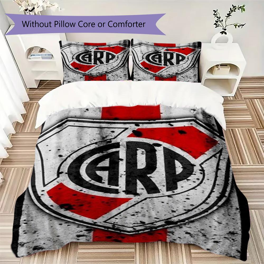 CA River Plate Pattern Bedding,Quilt Set Quilt Cover Pillowcase Home Birthday Gift(1 * duvet cover + 2 * pillowcase, without core)_lx