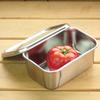 Nagao Deep Container with Square Storage Stainless Size Made In Japan Tsubame-Sanjo Set, 17.9cm, Lid, Container, 18-8 Steel, 1,