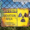 2D Flat Vintage Warning Radiation Hazard Metal Signage - Kitchen, Garage, Men'S Cave and Living Room Decorations with Vintage Wall Art and Easy