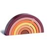 Arched Wooden Rainbow Building Blocks For Toddlers With Ecofriendly Learning Toy