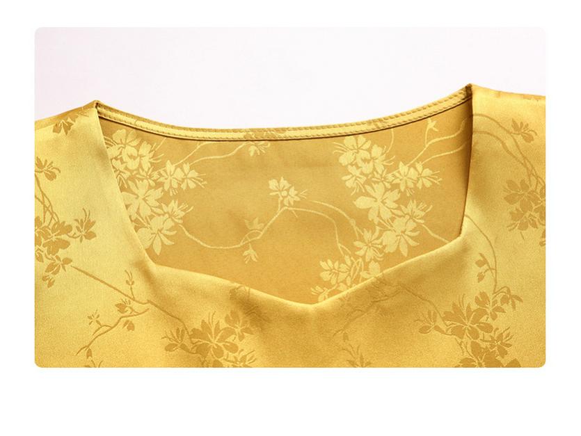 Women's Jacquard Satin Camisole - Spring 2025 Collection: Elegant, Age-Defying, Sleeveless Top