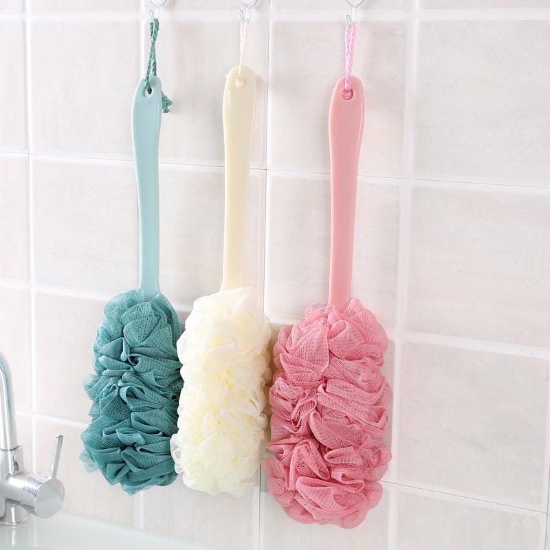 Long Handle Bath Brush with Scrub Ball and Massage Back Scrubber
