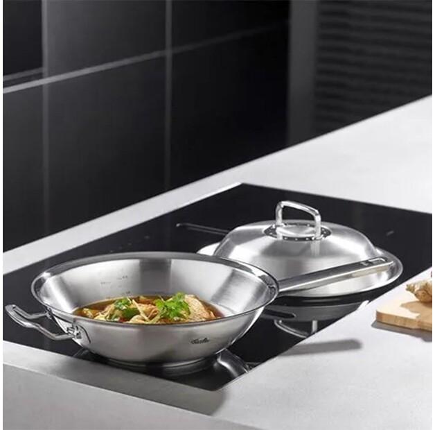 Wok Pan Fissler Original-profi Collection with Metal Lid 30 Cm (084-888-30-000/0)