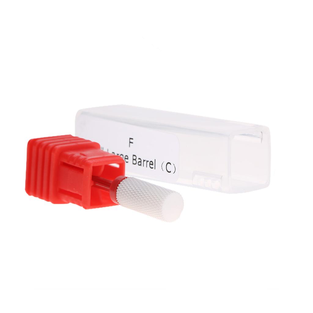 4 Types Nail Drill Bit Round Flat Ceramic Grinding Head Manicure Machine Accessories Tool