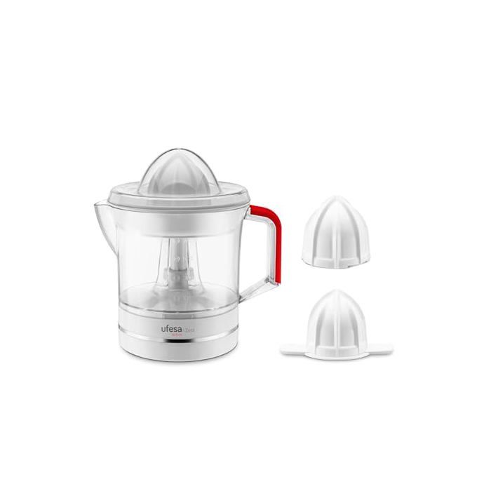 Electric Citrus Juicer - Ufesa - 25W - 0.7L - Stainless Steel - 2 Cones - Bi-directional Rotation