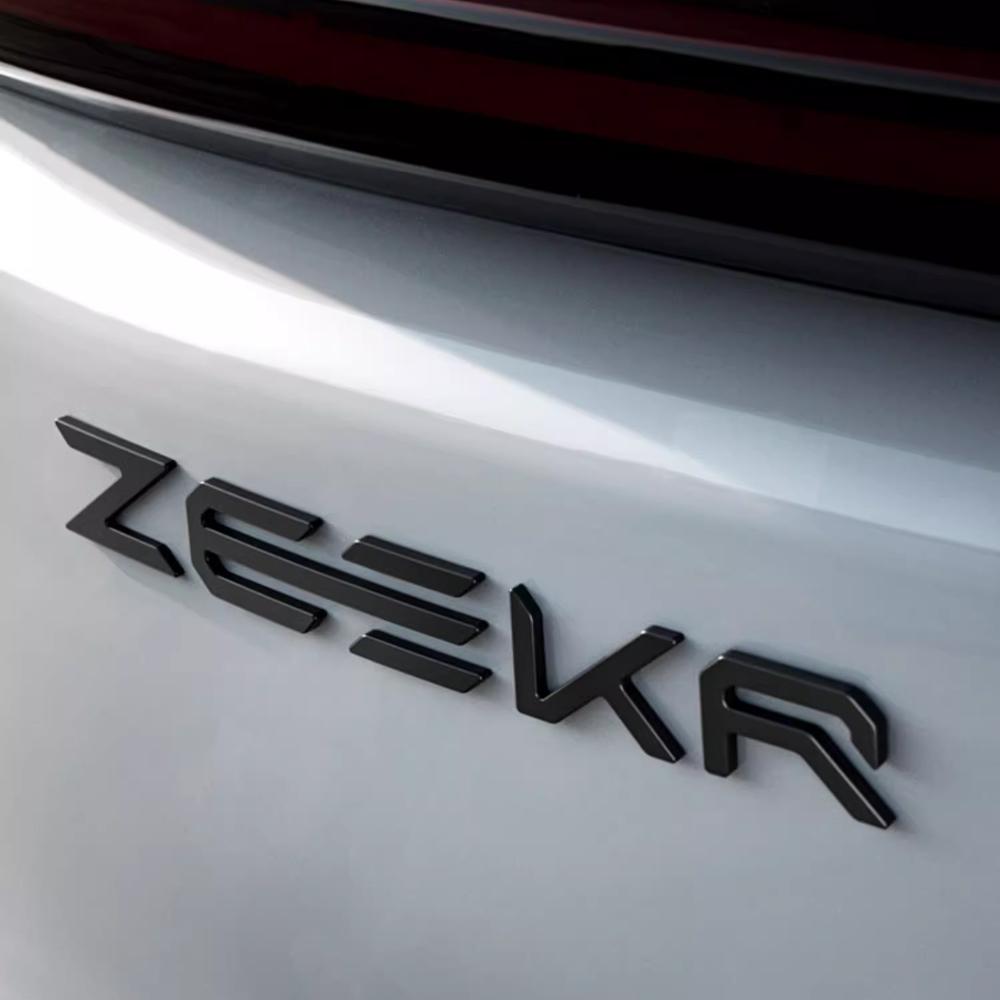 Für ZEEKR 7X 001 Mattschwarzes Emblem Metall Sportliches Emblem Aufkleber Modifikationszubehör