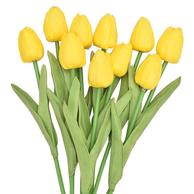 Mini Tulpen Haptik Kunstblumen für Hochzeit und Heimdekoration