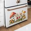 Self-adhesive Wall Stickers Couple Mice and Mushrooms for Entryway Hallway Home Decor