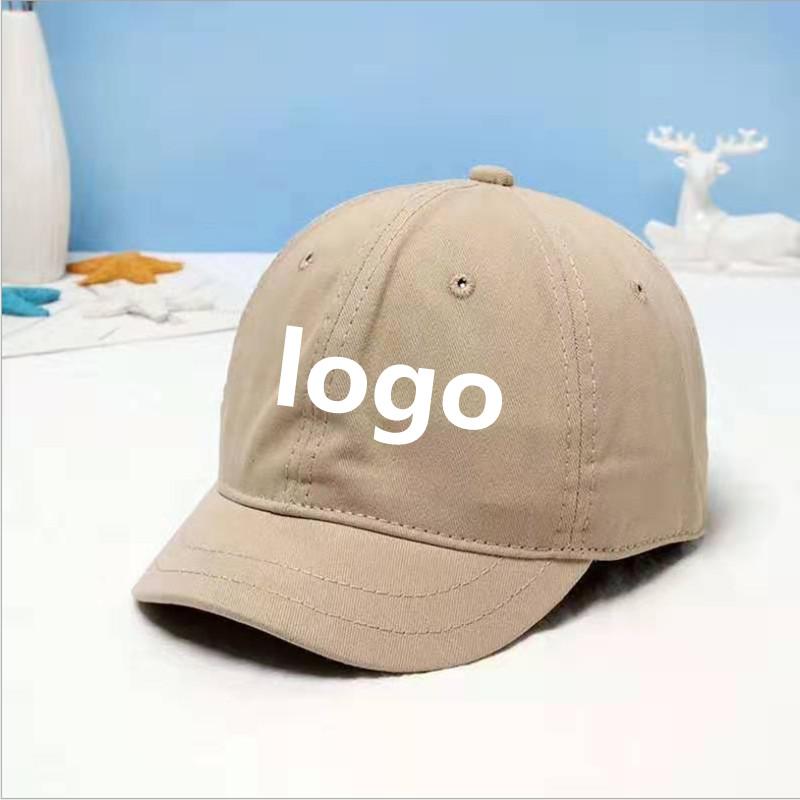 Short Brim Solid Color Dad Hat Adjustable Fashion New Unisex Hip Hop Spring Summer Soft Snapback Custom Logo Baseball Cap