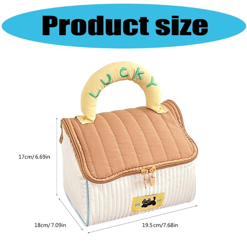 Creative Cosmetic Organizer With Spacious Designs Casual Makeup Bag Handbag For Fashionable Traveler And Everyday Use