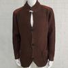 Men's Sweater 2024 New Autumn and Winter Cardigan Slim Lapel Long Sleeve Knitted Coat Men's Sweater
