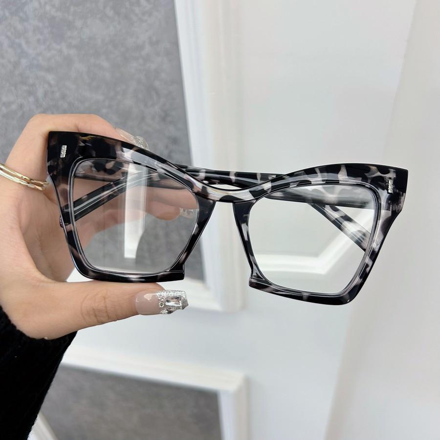 Classic Fashion Glasses Women Menshoupai Stylish UV Protection Lightweight Comfortable Unisex Eyewear