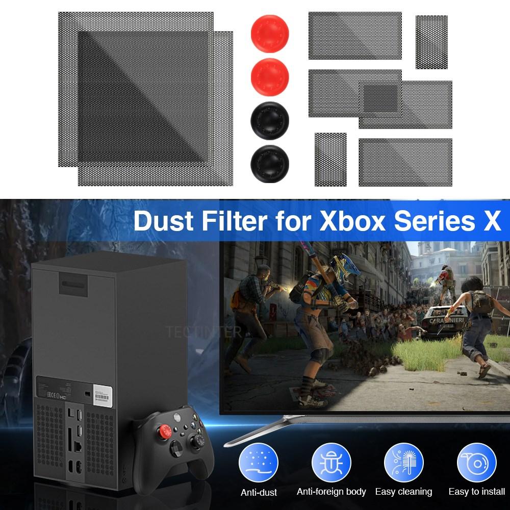 Dust Filter Cover Compatible with Xbox Series X Gaming Console Cooling Fan Filter Dustproof Cover Acssories for Xbox Series X
