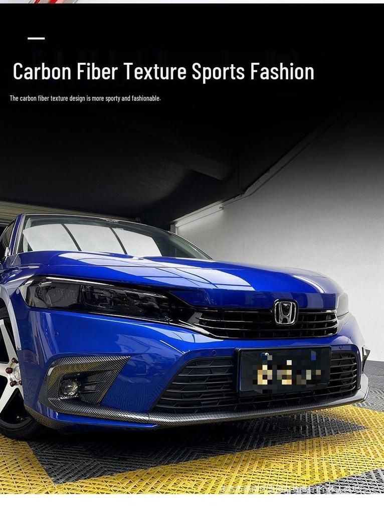 2022 11th Gen Civic Fog Light Cover Trim & Bumper Grille Exterior Mod