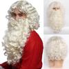 Ensemble perruque et barbe du Père Noël