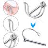10Pcs Stainless Steel Folding Latch Pins For Equipment Trailer Clutch Lock Jack Legs Secure Connection