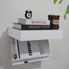 Magic Flap Wall Shelf With Hidden Secret Compartment Concealed Floating Shelf Wall-Mounted Storage Rack Hidden Compartment