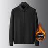 Fat Brother 2025 Men's Plus Size Velvet Cardigan - New Autumn/Winter Knitwear