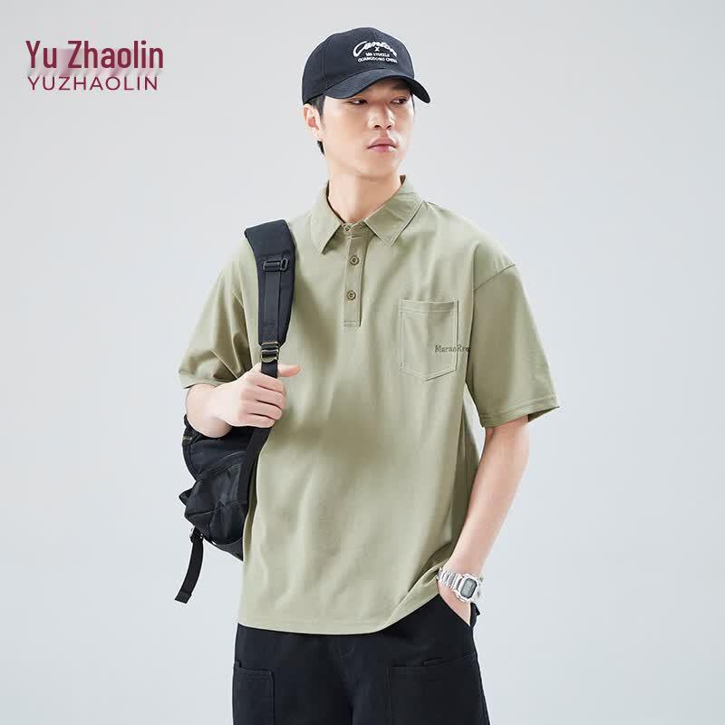Yuzhaolin Men s Summer Breathable Polo Shirt 2XL