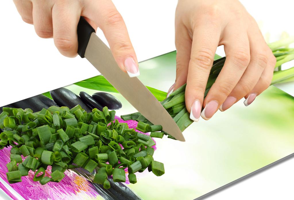 SZKLANA DESKA DO KROJENIA 30x52 Orchidea