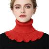 Fake Collar Scarf Detachable High Collar Solid Color Knitted Turtleneck Scarves Collar Insert Fashion