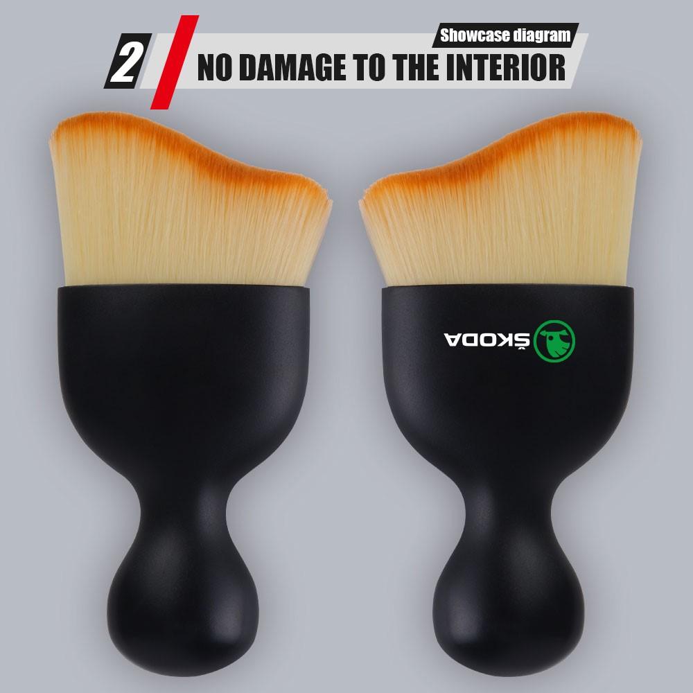 Car Interior Dashboard Dust Remover Cleaning Soft Brush Tool Auto Accessories For Skoda Kodiaq Octavia Enyaq Kamiq Scala Rapid 2 Kyvc74