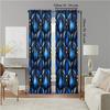 Set Of 2 Chic Inspired Window Curtains Design Easy Hanging Polyester Material Perfect Bedroom Living Room Nordic Made Sitting Treatment