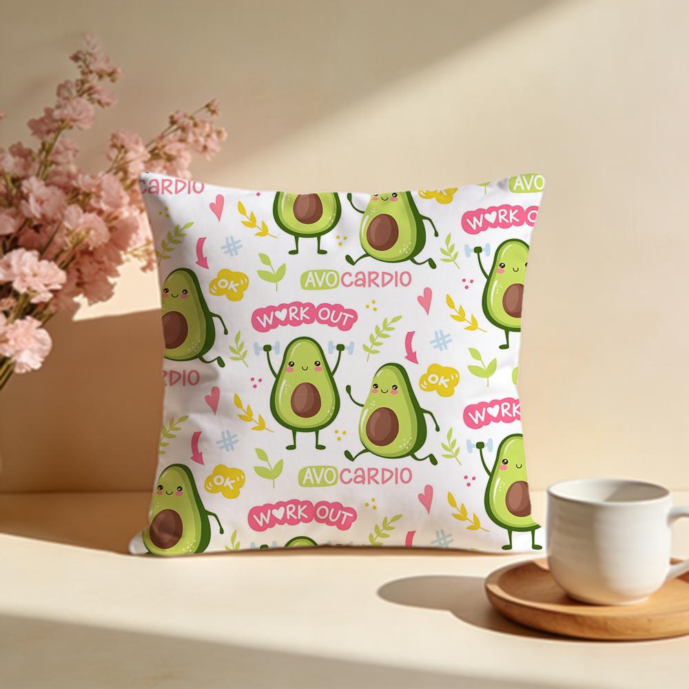 Cremige Avocado Kissenhülle Weiche Kissenbezüge für Zuhause Schlafzimmer Wohnzimmer Sofa