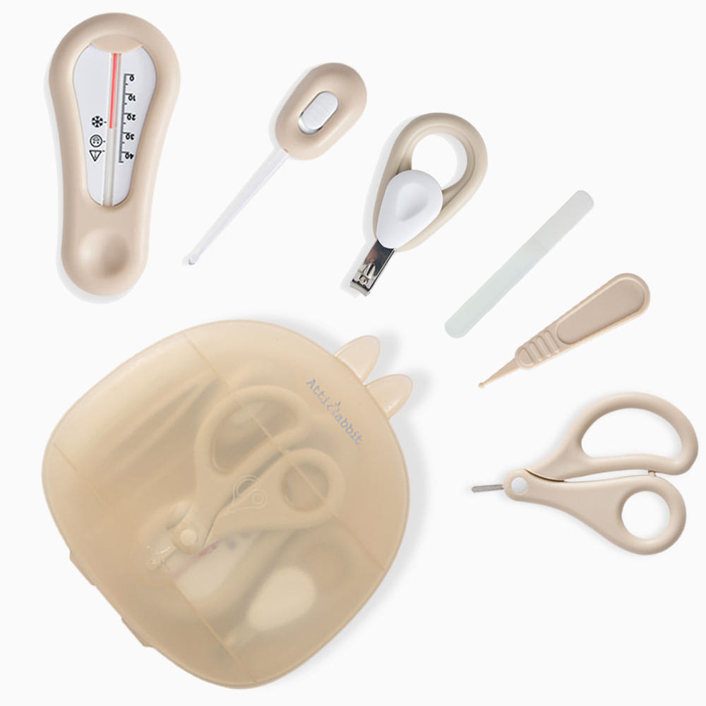 Atti Rabbit Baby Nail Clipper Scissor Set Newborn Safety Toddler Nail Care Kit