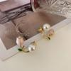 3 Pairs Studs Earrings with Flower Theme Ear Studs Add Charm to Outfits Alloy Texture Elegant Earrin for Party and Daily