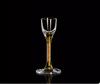 Gold Foil Glass Cup Golden Rock-shaped White Wine Cup Highball Glass 100ml Crystal Wine Dispenser Tableware Flagon Transparent