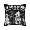 Bulldogs Because People are Creepy Halloween Dogs Pillow Cover  Fashion Pillow Case For Living Room Chair Comfy Pillowcases Gift