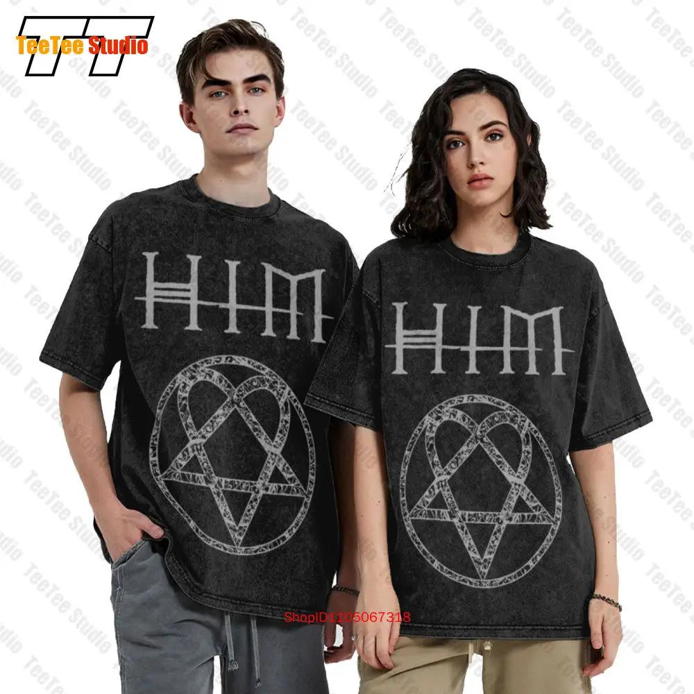 Him Ornate Heartagram 01 Top Vintage Unisex T-Shirt LF7O
