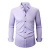 Men’s Wrinkle-Resistant Stretch Long Sleeve Dress Shirt