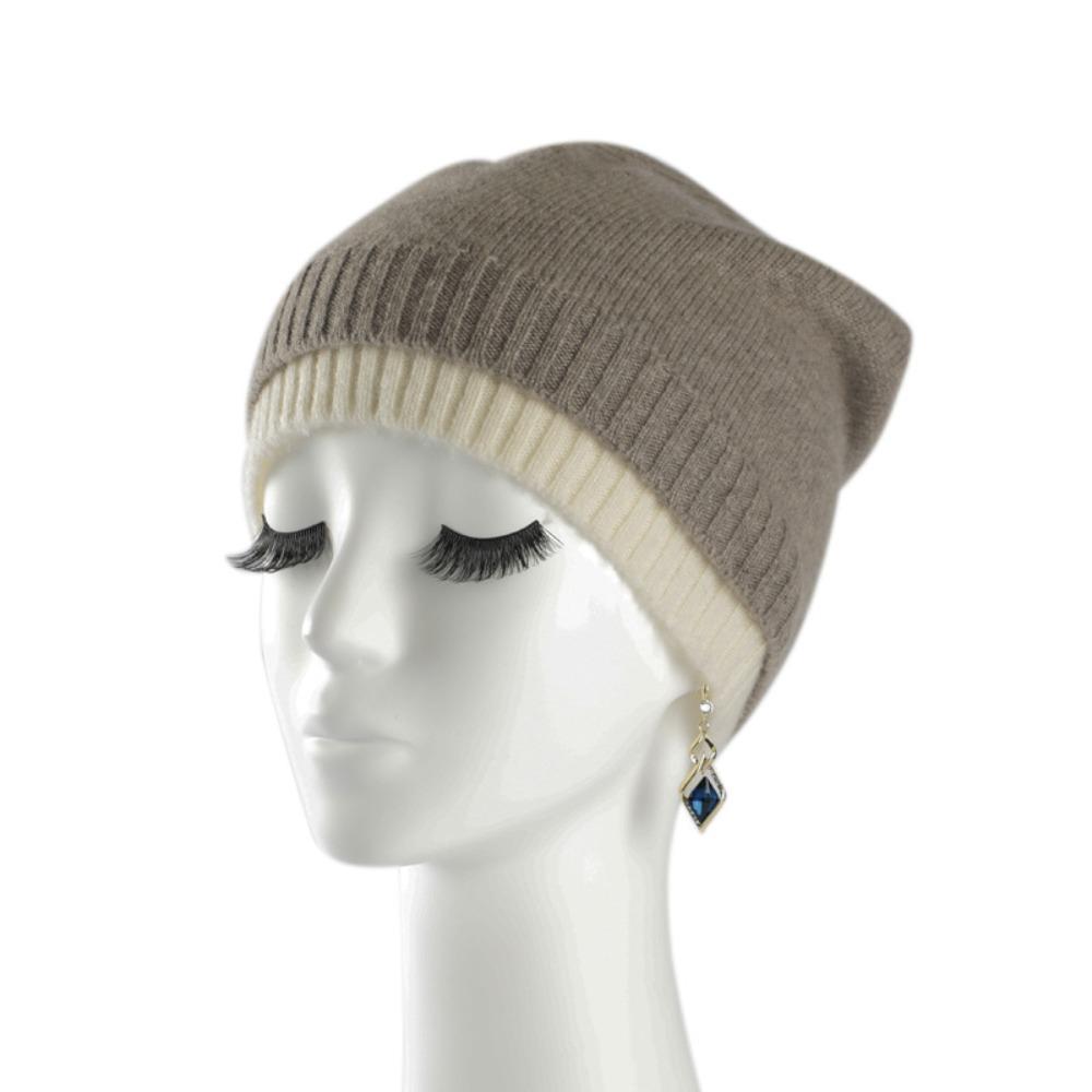 Versatile Wool Knitted Hat Crochet Bonnet Ear Protection Cap Trendy Stacking Hat  Unisex