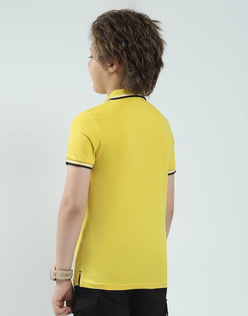 MONTE CARLO Men's Regular Fit Solid Half Sleeve Polo T-Shirt