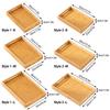Bamboo Serving Tray with Handle Breakfast Tray Retro Food Tray  for Food Drinks Storage