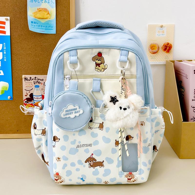 Schoolbag cartoon cute primary school students new 1011 schoolbag female ins niche cute fresh high value simple backpack