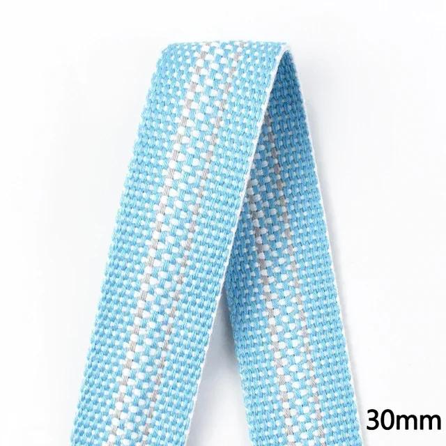 1/2/3/4/5M Cotton Ramie Webbing Strap Tape Jacquard Band Backpack Bag Belt Ribbons DIY Sewing Biasband Clothing Accessories
